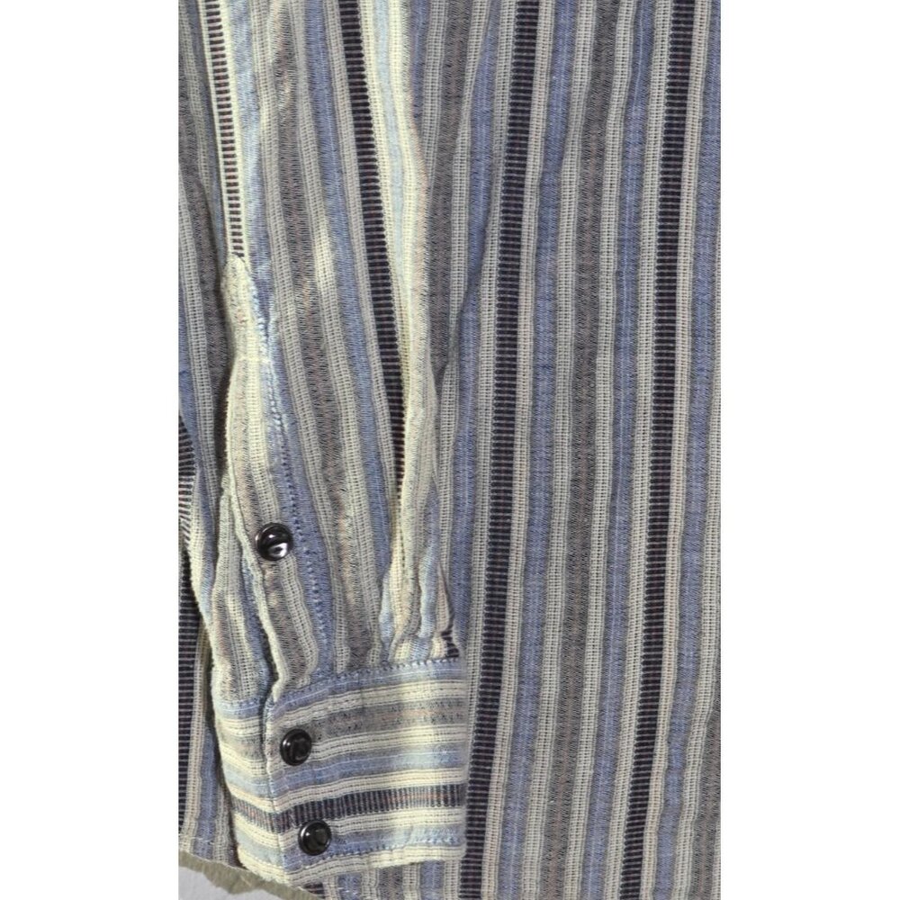 Cody James Men’s Western Pearl Snap Long Sleeve –Large – Bold Striped Multicolor - Picture 7 of 16